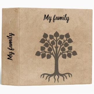 Genealogy Family Tree 3 Ring Binder
