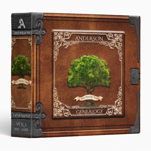 Genealogy Family Tree 3 Ring Binder