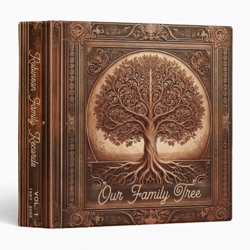 Genealogy Family Tree 3 Ring Binder