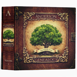 Genealogy Family Tree 3 Ring Binder
