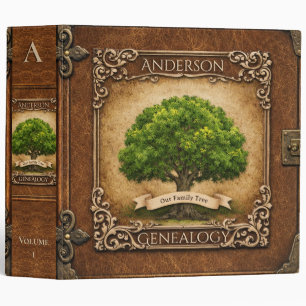 Genealogy Family Tree 3 Ring Binder
