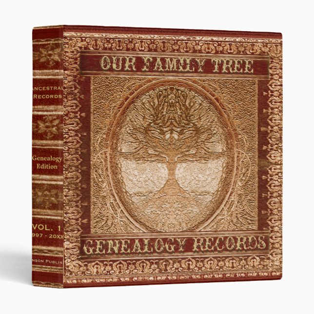 Genealogy Family Tree Binder (Front/Spine)