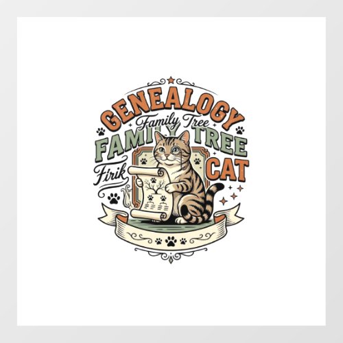 Genealogy Family Tree Cat Genealogy Family Tree Ca Floor Decals
