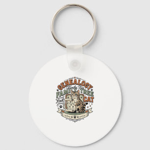 Genealogy Family Tree Cat Genealogy Family Tree Ca Keychain