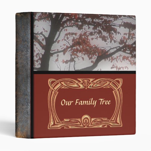 Genealogy  Family Tree Leather Look Photo Book Binder