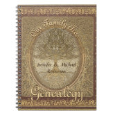 Genealogy Family Tree Antique Look Notebook