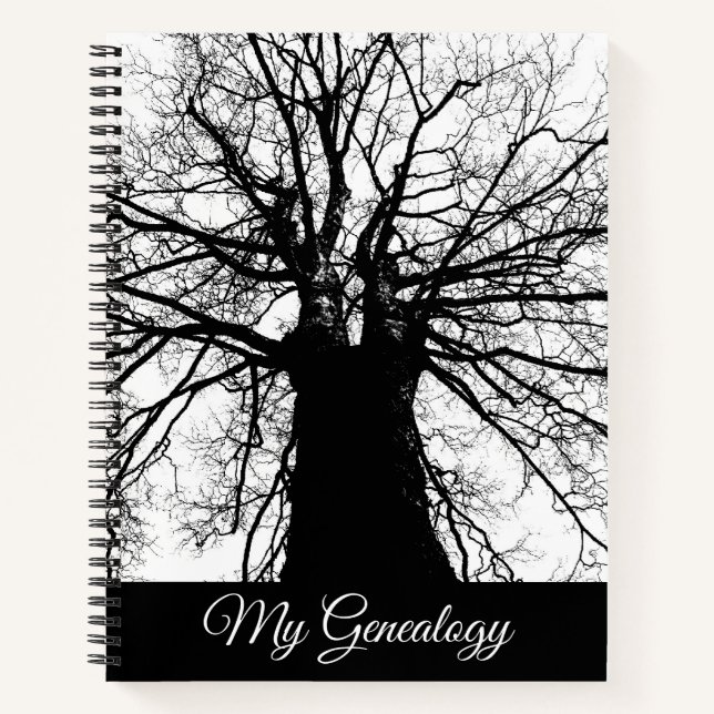 Genealogy Family Tree Spiral Notebook (Front)