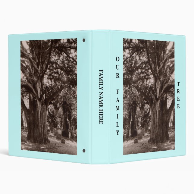GENEALOGY GENEALOGIST'S FAMILY TREE BINDER YEW (Background)