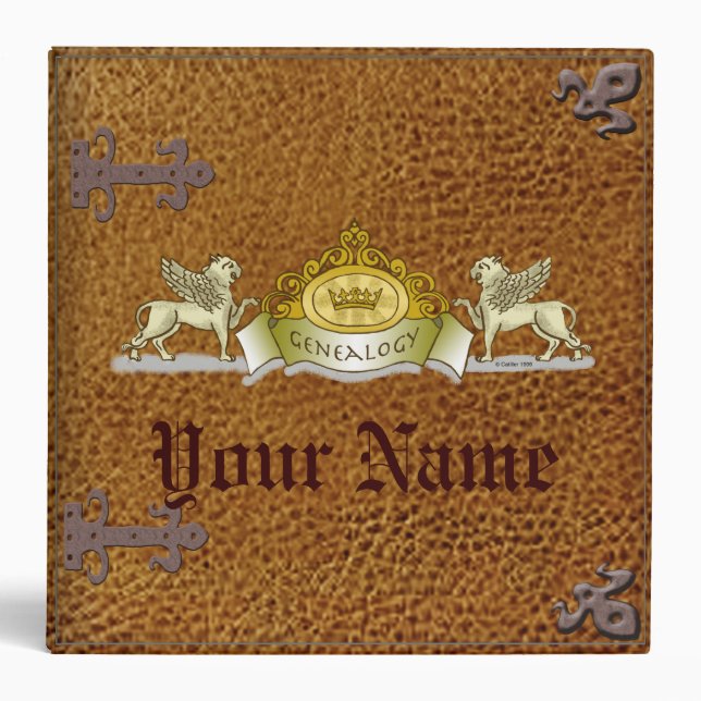 Genealogy Herald Family Name Binder (Front)