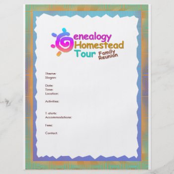 Genealogy Homestead Tour Flyer by zzibcnet at Zazzle