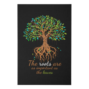 Genealogy Important as Leaves Dna Family Faux Canvas Print