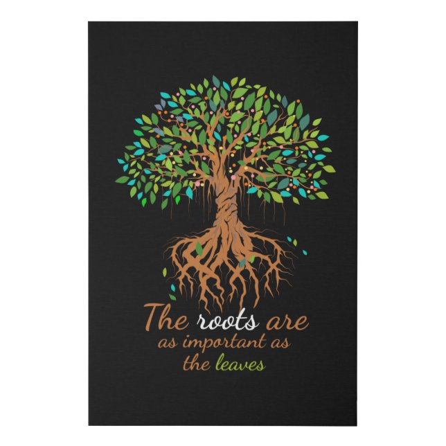 Genealogy Important as Leaves Dna Family Faux Canvas Print (Front)