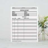 Genealogy Individual Data Sheet Chronology (Standing Front)