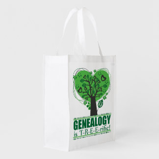 Genealogy is Treerific Reusable Grocery Bag