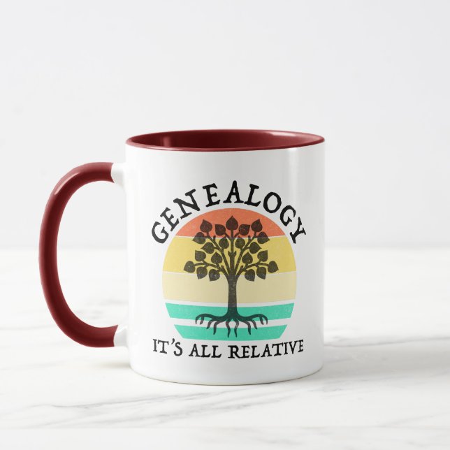 Genealogy - It's All Relative Mug (Left)