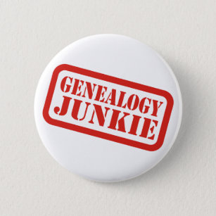 Genealogy Junkie Pinback Button