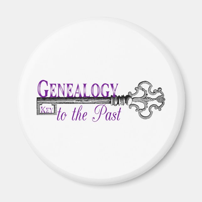 Genealogy Key to Past Magnet (Front)
