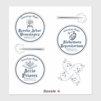 Genealogy Magic Collection (6 in 1 sheet) Sticker