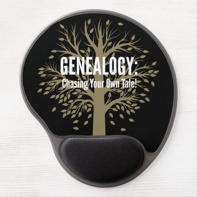 Genealogy Mousepad (Black) (Front)
