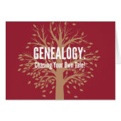 Genealogy Notecards (Red) (Front Horizontal)