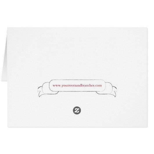 Genealogy Notecards (Red) (Back Horizontal)