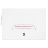 Genealogy Notecards (Red) Cards (Back Horizontal)
