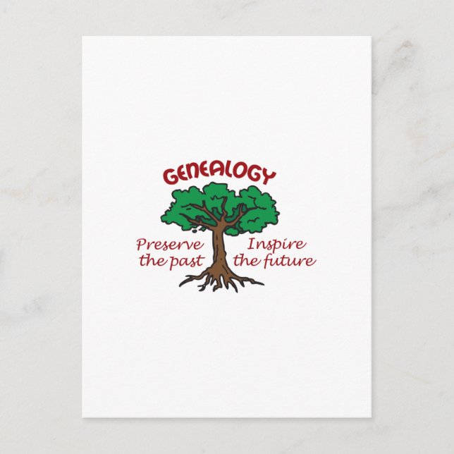 GENEALOGY POSTCARD (Front)