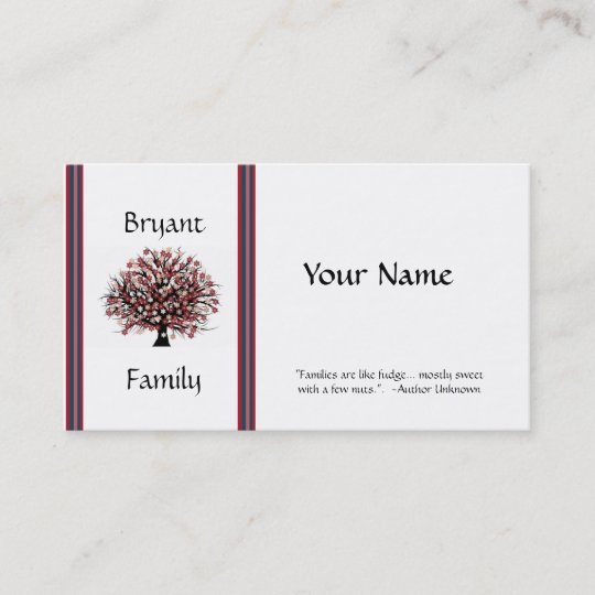 GENEALOGY PROFILE CARD | Zazzle.com