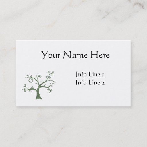 Customizable Genealogy Profile Card Template Business Card Template