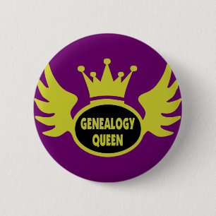 Genealogy Queen 2 Pinback Button