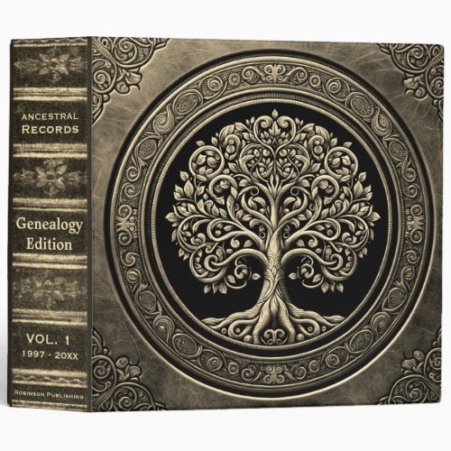 Genealogy Records Book 3 Ring Binder