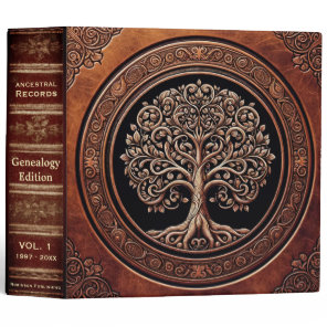 Genealogy Records Book 3 Ring Binder