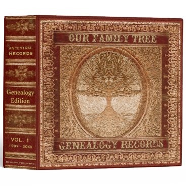 Genealogy Records Book Binder