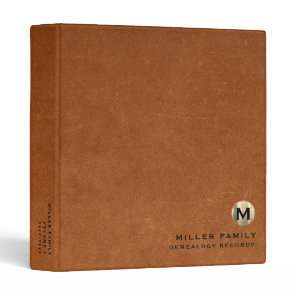 Genealogy Records Book Binder