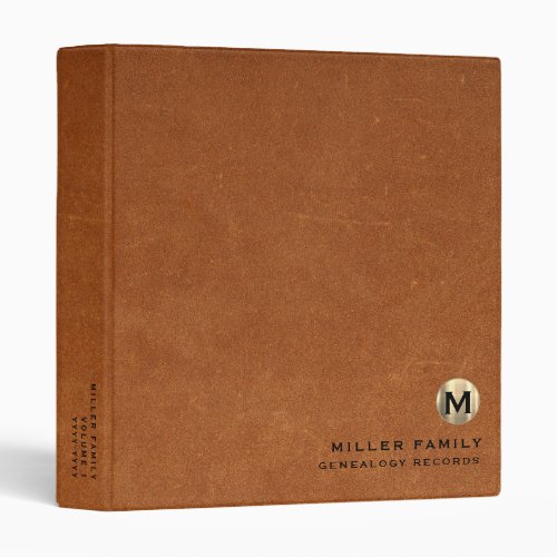 Genealogy Records Book Binder