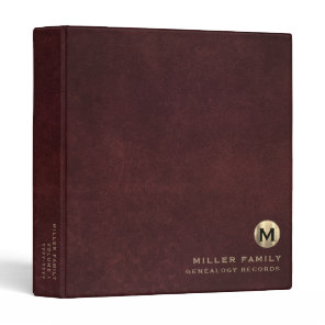 Genealogy Records Book Binder