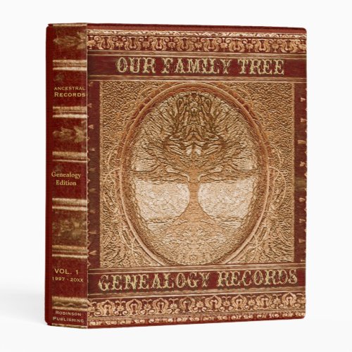 Genealogy Records Book Mini Binder