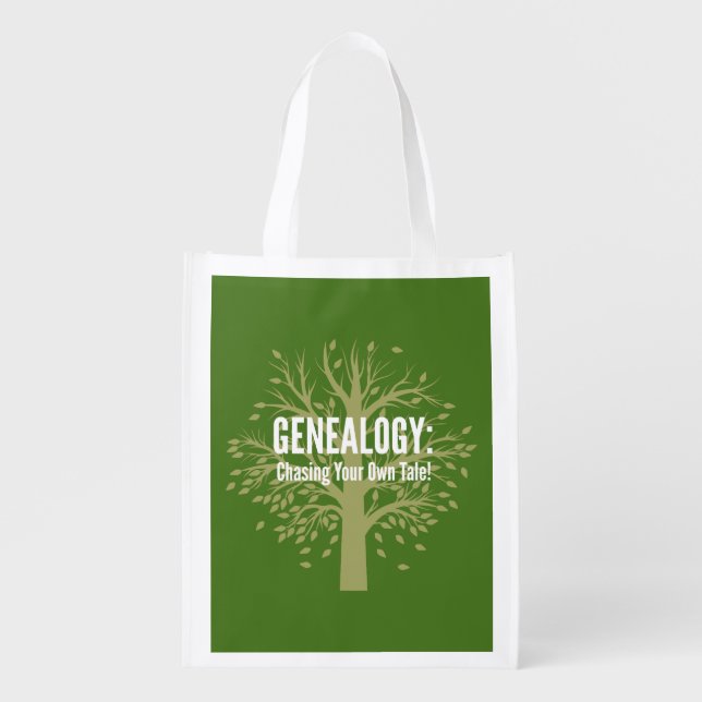Genealogy Reusable Grocery Bag (Front)