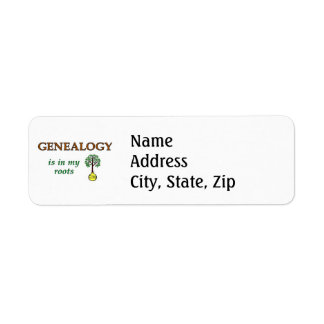 Genealogy Roots Label