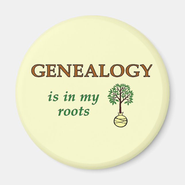 Genealogy Roots Magnet (Front)