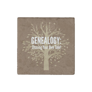 Genealogy Stone Magnet