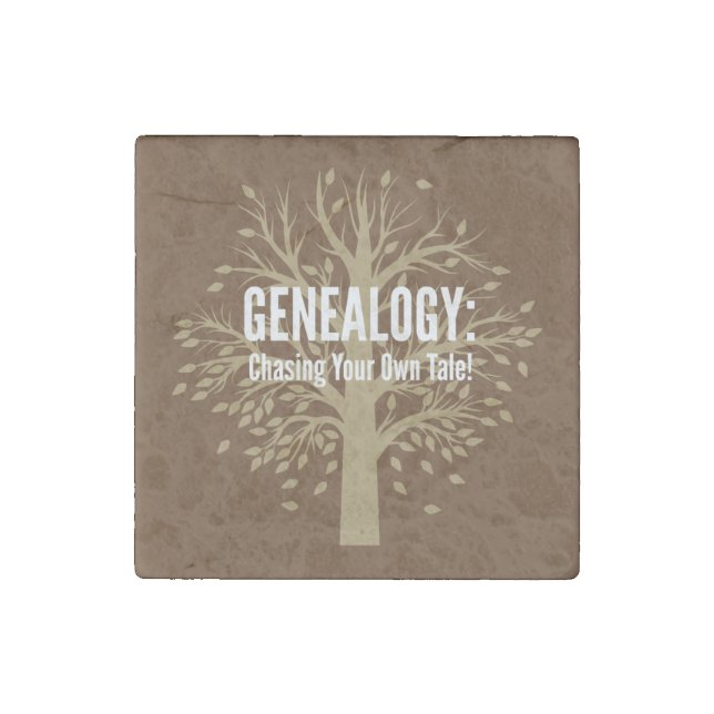 Genealogy Stone Magnet (Front)