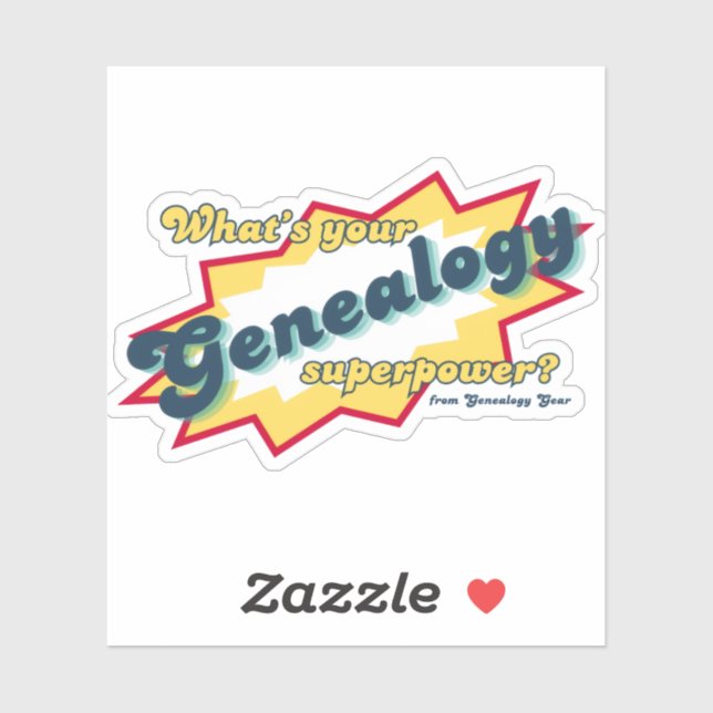 Genealogy Superpower Sticker (Sheet)