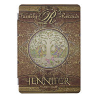 Genealogy Theme Vintage Book iPad Pro Cover