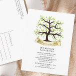 Genealogy Tree Family Reunion Annual Party Invitation Postcard