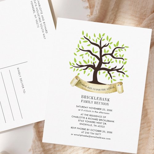 Genealogy Tree Family Reunion Annual Party