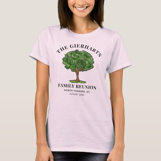 Genealogy Tree Family Reunion Cousins Get Together T-Shirt (Front)