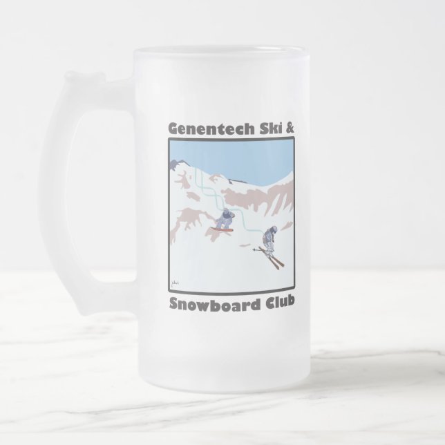 Genentech Ski and Snowboard Club Mug (Left)