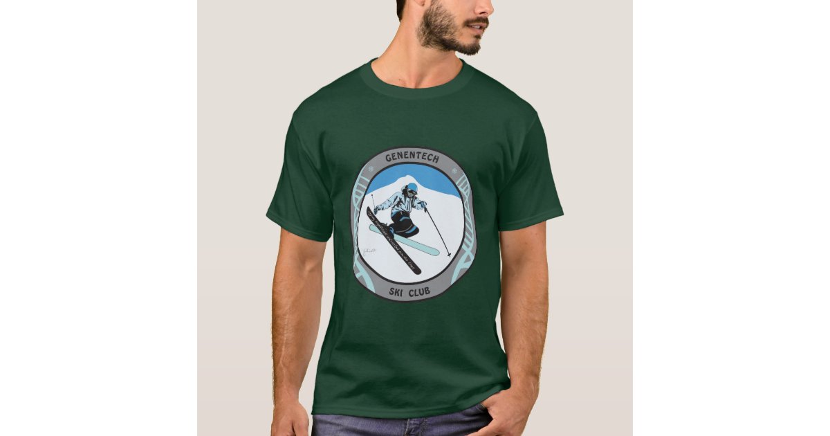 Genentech Ski and Snowboard Club T-Shirt | Zazzle