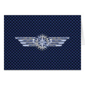 General Air Pilot Chrome Like Wings Compass (Front Horizontal)